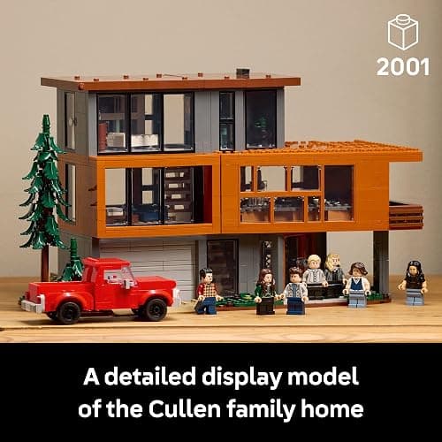 LEGO Ideas Twilight The Cullen House - Collectible Set for Adults 18+ - DIY Fantasy Craft for Book Lovers - Edward, Bella, Jacob + 4 More Minifigures - Gift Idea for Fans of The Movies - 21354 thumbnail 3