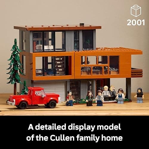 LEGO Ideas Twilight The Cullen House - Collectible Set for Adults 18+ - DIY Fantasy Craft for Book Lovers - Edward, Bella, Jacob + 4 More Minifigures - Gift Idea for Fans of The Movies - 21354 thumbnail 4
