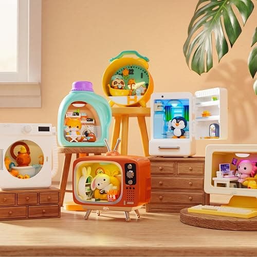 STARBOX Nook Nooks Series 1 Blind Box Collectible Mini Collectible Animal Figurines with Themed Scenes and Surprise Accessories, Toy for Ages 3+. thumbnail 2