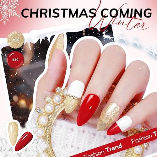 COSCELIA 60 PCS Gel Nail Polish Set, 55 Colors Gel Nail Polish with 5pcs Top Base Coat All Seasons Nail Polish Kit Winter Spring Full Colors Manicure Nail Art Valentines Gifts for Women Teens Girls thumbnail 3