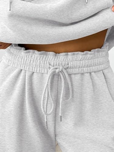 Trendy Queen Womens 2 Piece Outfits Lounge Fall Fashion Sets Oversized Sweatshirts Wide Leg Pants Sweatsuits Winter Clothes thumbnail 5