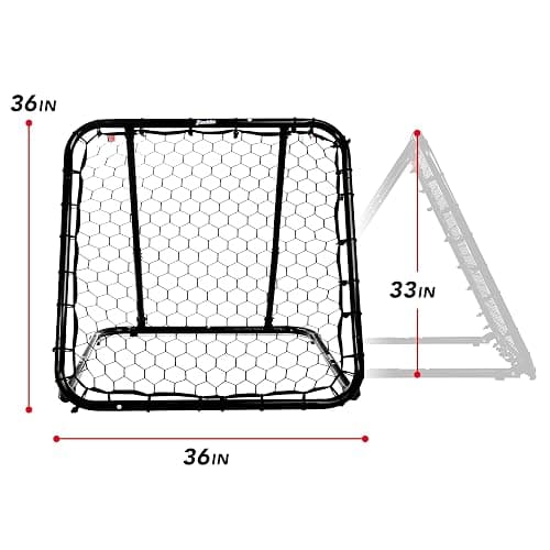 Franklin Sports Basketball Pass Back Rebounder Net - Multi-Sport Training Rebound Screen - Perfect for Passing and Shooting Practice - 3' x 3', Black (92499X) thumbnail 3