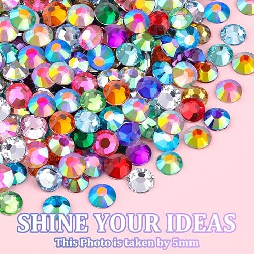 24000Pcs Resin Rhinestones with Tweezers for Crafting, Mixed-Color 3mm Bedazzling Crystal with 3Pcs 10ml B7000 Jewelry Glue for DIY Crafts Clothing Tumblers Shoes Fabric Nail Art thumbnail 7