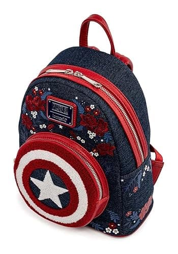 Loungefly Captain America 80th Anniversary Sheild Mini Backpack thumbnail 5