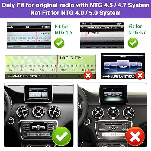 NINETOM 2025 Upgraded 12.3" Ultra-Narrow Touchscreen Wireless CarPlay Android Auto Receiver Compatible with Mercedes-Benz GLA/CLA/A/G -Class C117/X117/X156 (2013–2015), for NTG 4.5/4.7 System thumbnail 8