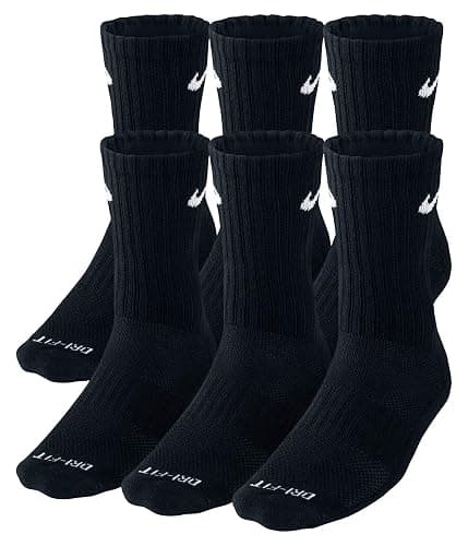 Nike unisex-adult Everyday Cushioned Training Crew Socks (3 Pairs) - Image 1