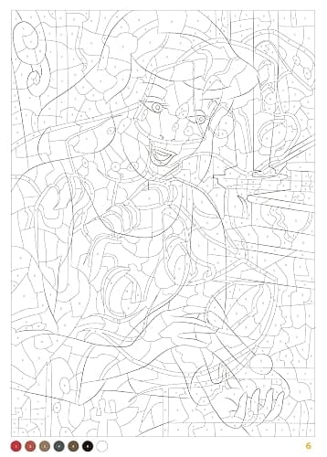 Coloriages mystères Disney - Portraits (trompe l'oeil) thumbnail 3