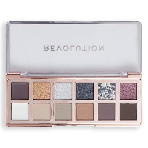 Revolution, The Smokey Icon Grunge Palette, 12 Ultra-Pigmented Matte & Shimmer Finishes & Shades, Long-Lasting & Blendable, Vegan & Cruelty-Free, 3.53 oz thumbnail 4