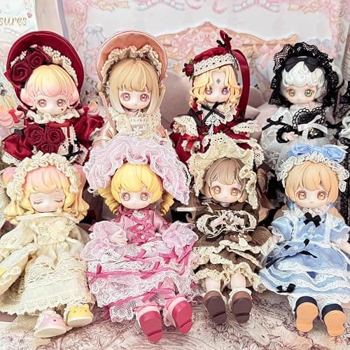 CALEMBOU Blind Box BJD Dolls, Vintage Treasures Series 15cm Ball Jointed Doll, Cute Dress Up Doll with Joints, Mystery Collectible Anime Action Figure Toys, Gift for Girls Boys thumbnail 4