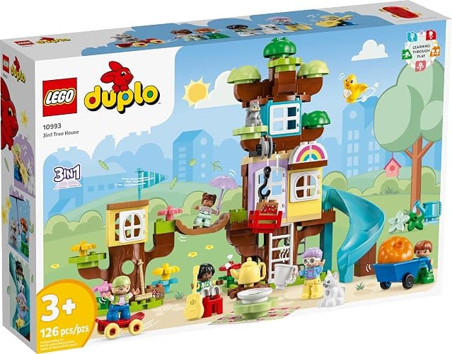 LEGO DUPLO 3in1 Tree House 10993 Creative Building Toy for Toddlers, Includes 8 Figures for Teaching Social Skills, Playing Together and Group Play, Great Birthday Gift for Kids thumbnail 7