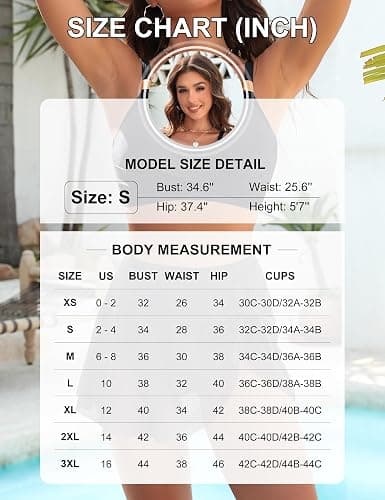 Blooming Jelly Womens High Waisted Bikini Set Gold Metal Two Piece Swimsuits Tummy Control Tie Knot 2026 Bathing Suits thumbnail 6