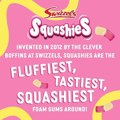 Swizzels Squashies Sweets - Rhubarb & Custard Flavour (Price Marked) Single Pack 120g thumbnail 6
