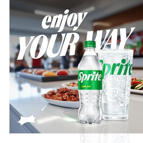 Sprite Lemon-Lime Caffeine-Free Soda Soft Drink Bottles, 16.9 fl oz, 6 Pack | Naturally flavored soft drink, carbonated thumbnail 2