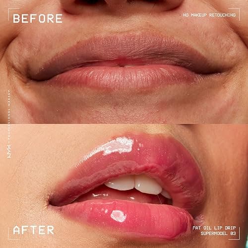 NYX PROFESSIONAL MAKEUP Fat Oil Lip Drip, Moisturizing Lip Oil Gloss, Vegan Tinted Formula, Up to 12 HR Hydration - Supermodel (Shimmering Magenta) thumbnail 7