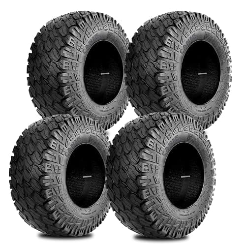 Set 4 Wolf Pack 18X8.50-8 Golf Cart Tires Tubeless Tire Multi-Terrain Tire | Superior Traction and Mud-Resistant Self-Cleaning Tread Design for Long-Lasting Performance Non-Directional - Image 1