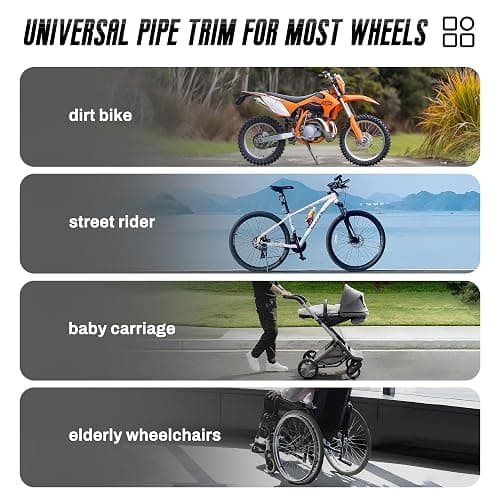 HHLUPUP Universal Bike Spoke Covers - 72Pcs Motorcycle Wheel Spoke Wraps Pipe Trim Decoration Protector Spokes for Bikes Dirt Bike thumbnail 6
