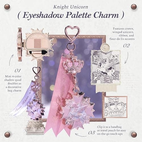 flower knows unicorn eyeshadow keychain thumbnail 2