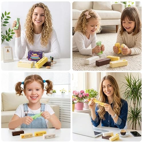 2 Pack Butter Squishy Toys, Slow Rising Squishy Toys for Kids & Adults, Soft Squeeze Fidget Toys, Sensory Stress Relief Toys, Cute Butter Toys for Desk, Party Favors & Gifts thumbnail 6