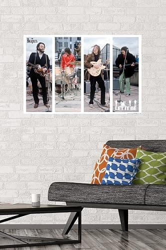 Trends International The Beatles - Let It Be Bars Wall Poster, 22.37" x 34.00", Poster & Mount Bundle thumbnail 2
