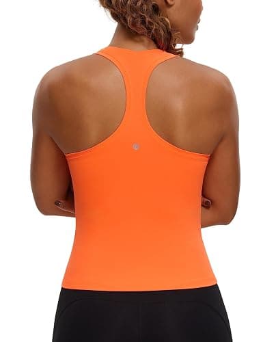 CRZ YOGA Butterluxe Racerback Tank Tops for Women - Yoga Workout Casual Gym Athletic Camisole Tight Sleeveless Shirts - Image 1