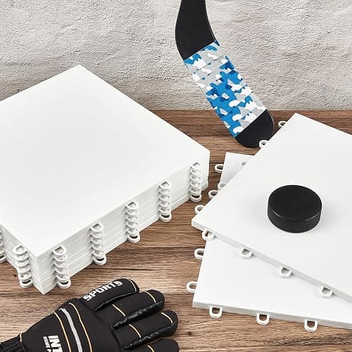 Fabbay Dryland Synthetic Ice Tiles for Hockey Floor Mat 12 x 12 Squares Hockey Training Equipment Board for Shooting Outdoor thumbnail 4