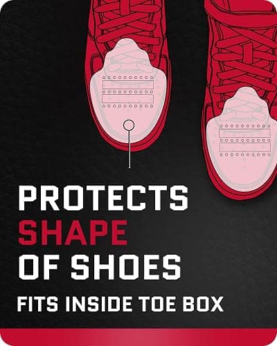 FORCEFIELD Shoe Crease Preventer - Foam Crease Protector for Shoes & Boots - Fits Inside Toe Box, Prevents Creasing - Adhesive Strips for Secure Fit - Fits Kids Size 4-7, Women’s 5-12, Men’s 8+ thumbnail 3