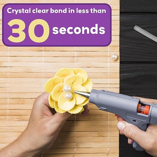 Innovative Haus Mini Hot Glue Sticks for Mini Glue Guns, Clear, 200 Pack | Bulk Craft Adhesive, Small 4" x 0.27" Size, Transparent, Quick-Drying, Dual Temp, Bonds Wood, Metal, Glass, Fabric, Foam thumbnail 4