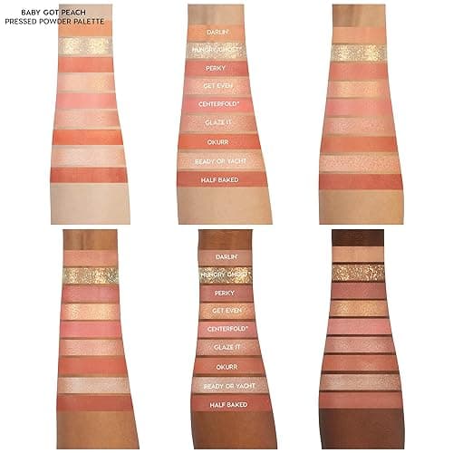 ColourPop Baby Got Peach Shadow Palette - Orange & Coral Shadows with Metallic, Matte and Glitter Finishes - High-Pigment Makeup with a Long-Wearing Formula (0.3 oz) - Baby Got Peach thumbnail 4
