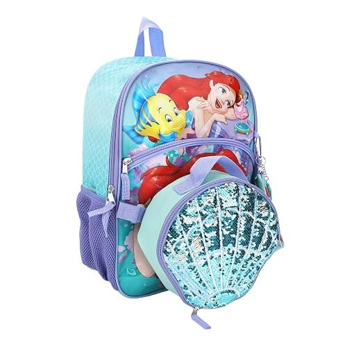 The Little Mermaid 16" 5-Piece Backpack and Lunchbox Set thumbnail 5