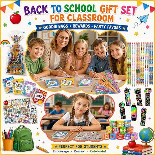 SZCECHRE 24 Pack Back to School Gifts for Students, Classroom Welcome Gift Set with Stationery Supplies, First Day of School Gifts for Kids, Teacher Rewards and Student Appreciation Favors thumbnail 5
