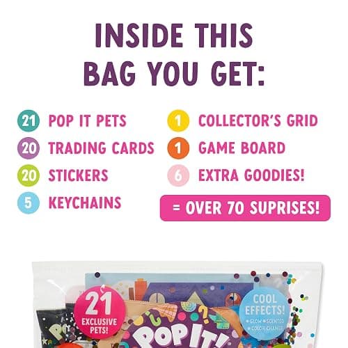 Buffalo Games Pop It Pets - Season 2 - The MEGA Pack - The Ultimate Sensory Fidget Toy - Popping Bubbles and Adorable Characters - Collector map with Cards and Stickers from Buffalo Games thumbnail 7