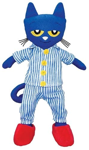 MerryMakers Pete the Cat Bedtime BluesPlush Doll, 14.5-Inch - Image 1