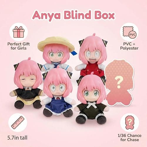 YEIBOBO ! spy x Family anya Action Figure,Blind Boxe Figure (Single Box) thumbnail 4