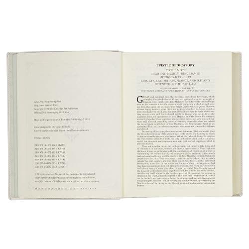 KJV Holy Bible, Large Print Note-taking Bible, Vegan Leather Hardcover - King James Version, Blush Bouquet Printed (KJV Note-taking Editions) thumbnail 10