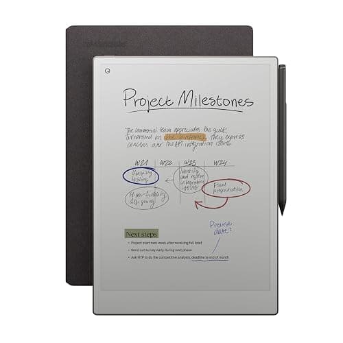 reMarkable Paper Pro Bundle – Mosaic Weave | Includes 11.8” reMarkable Paper Tablet, Marker Plus Pen with Eraser, and a Book Folio Cover in Mosaic Weave – Basalt - Image 1