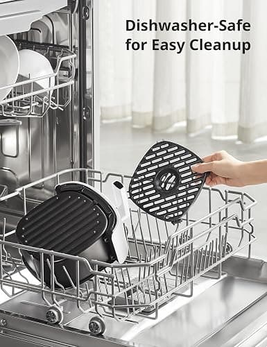 COMFEE' Compact 2.1 Quart Air Fryer with 12 Menu Options, Adjustable Timer & Temperature Control 80-204 degrees C, Dishwasher-Safe Nonstick Fry Basket thumbnail 6
