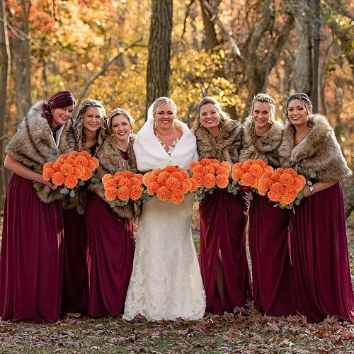 Hananona 12 Pcs Artificial Chrysanthemums Flowers Marigolds Ball Flower, Orange Fake Mums Silk Fall Flowers for Autumn Dia de Los Muertos Home Decor Day of The Dead Table Centerpiece (12, Orange) thumbnail 7