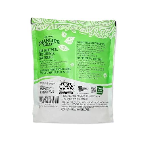 Charlie’s Soap Laundry Powder New (150 Loads, 1 Pack) Fragrance Free Hypoallergenic Plant Based Deep Cleaning Laundry Powder – Biodegradable Eco Friendly Sustainable Laundry Detergent thumbnail 2