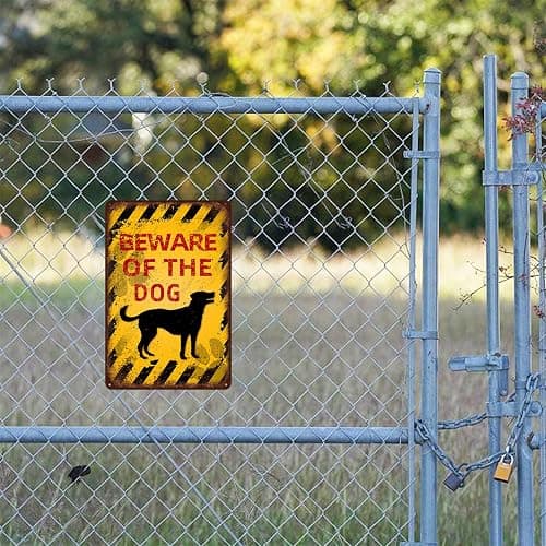 Vintage Parrot Metal Sign Beware of Parrot Aluminum Sign Funny Beware Animal Decor 12"x8" Inch thumbnail 5