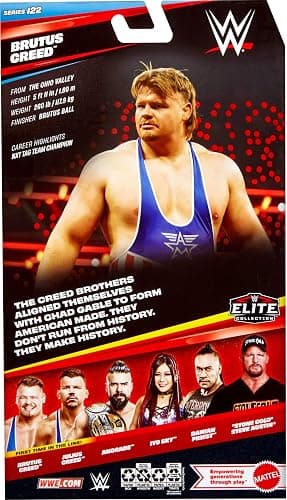 Mattel WWE Elite Action Figure & Accessories, Series #118 Set, 6-inch Collectible Brutus Creed with 25 Articulation Points & Swappable Hands thumbnail 6
