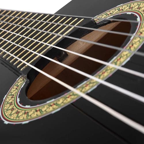Winzz Konzertgitarre 4/4 Erwachsene, Klassische Gitarre Anfänger Set für Kinder ab 11+ Jahre - Schwarz Glänzend (39 Zoll) thumbnail 9