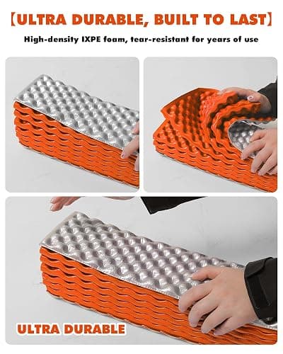 Camping Foam Sleeping Pad Lightweight Closed Cell Folding Camping Mat Moisture-Proof Camping Mattress Portable for Outdoor Hiking Mountaineering Blue thumbnail 6