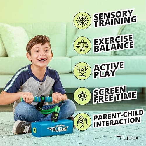 Flybar My First Foam Pogo Jumper for Kids Fun and Safe Pogo Stick for Toddlers, Durable Foam and Bungee Jumper for Ages 3 and up, Supports up to 250lbs thumbnail 3