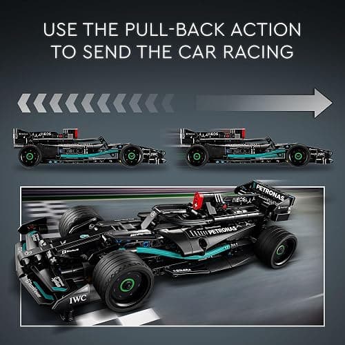 LEGO Technic Mercedes-AMG F1 W14 E Performance Pull-Back Car Toy, Vehicle Building Set for Boys and Girls, Mercedes Race Car Toy Model, Gift for Kids Ages 7 and Up, 42165 thumbnail 3