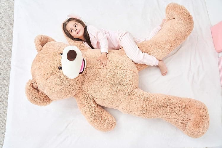 IKASA Giant Teddy Bear Plush Toy Stuffed Animals (Brown, 63 inches) thumbnail 8