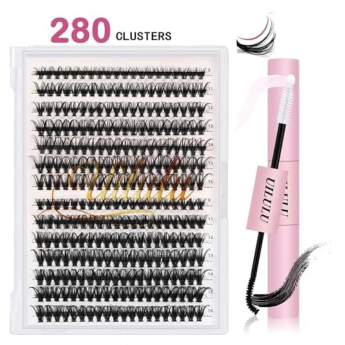 UILULU DIY Lash Extension Kit 280pcs Individual Lashes Clusters D Curl Lash Clusters, Lash Kit with Lash Bond and Seal, Remover, Lash Tweezers (30D+40D-0.07D-9-16MM Kit) - 30D+40D+Bond&Seal+Remover+Tweezers thumbnail 9