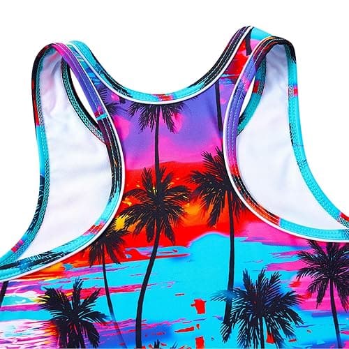 Belovecol Girls Swimsuits Two Piece Tankini Bathing Suits Boyshort Summer Beach Rash Guard Swimwear for 4-15T thumbnail 5
