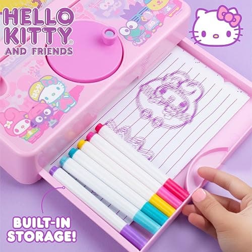 Hello Kitty and Friends Color Motion Animation Tablet - Turn Drawings Into Kitty With 20 Design Inserts, Coloring Markers, Drawing Pad, Sanrio Stuff, Sketch Pad, 8"W x 10.9"H thumbnail 5