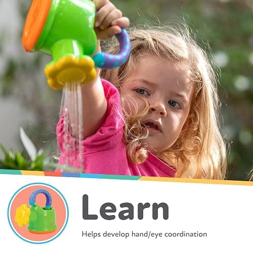 Nuby Watering Can Bath or Outdoor Toy for Toddlers and Kids - Spring and Summer Outside Play -18+ Months - Interactive and Fun Baby Bath Essentials thumbnail 3