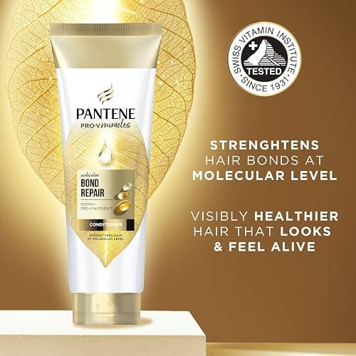 Pantene Bond Repair Shampoo + Conditioner + Deep Conditioning Treatment + 5in1 Lightweight Leave in Miracle Cream. Nourish & Strengthen damaged Hair. Repairs Split Ends. Repair Damaged hair bonds thumbnail 7